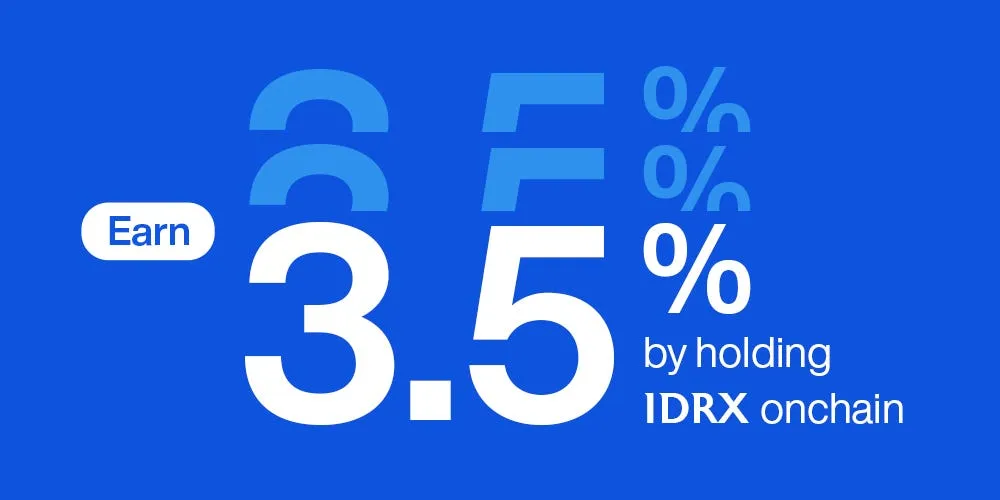 IDRX 3.5% Yield Program announcement banner